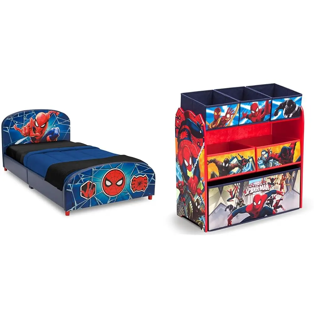 Twin Bed And Toy Organizer,  Spider Man