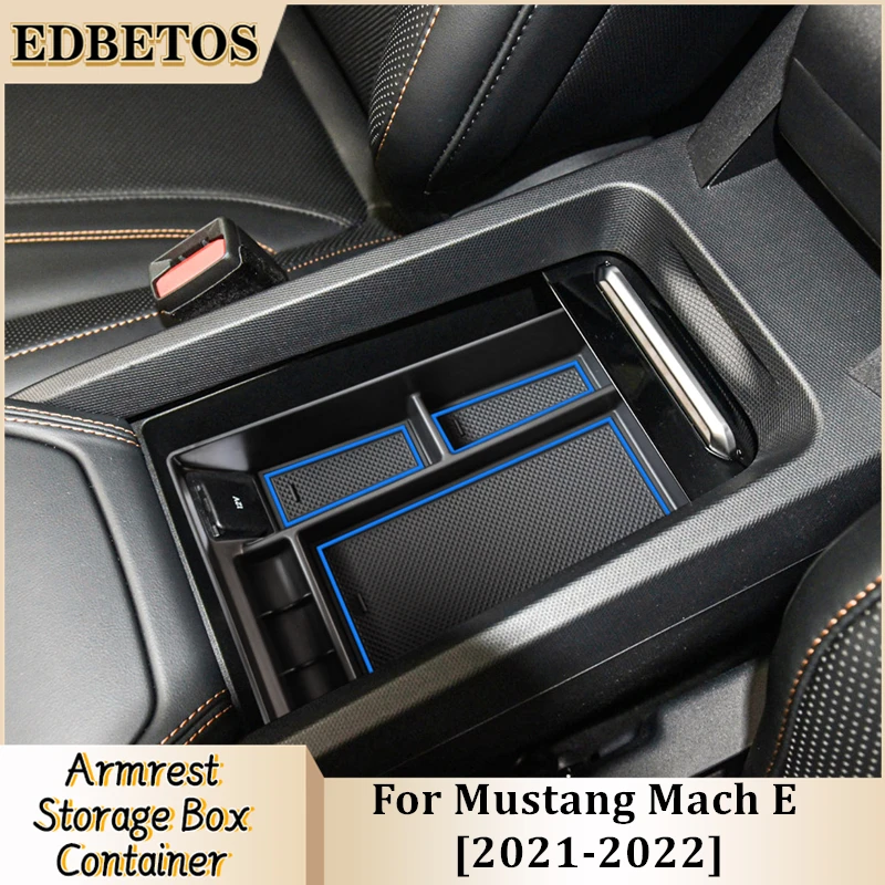 

For Ford Mustang Mach E 2021 2022 2023 Car Central Armrest Storage Box Accessories Center Console Organizer Containers