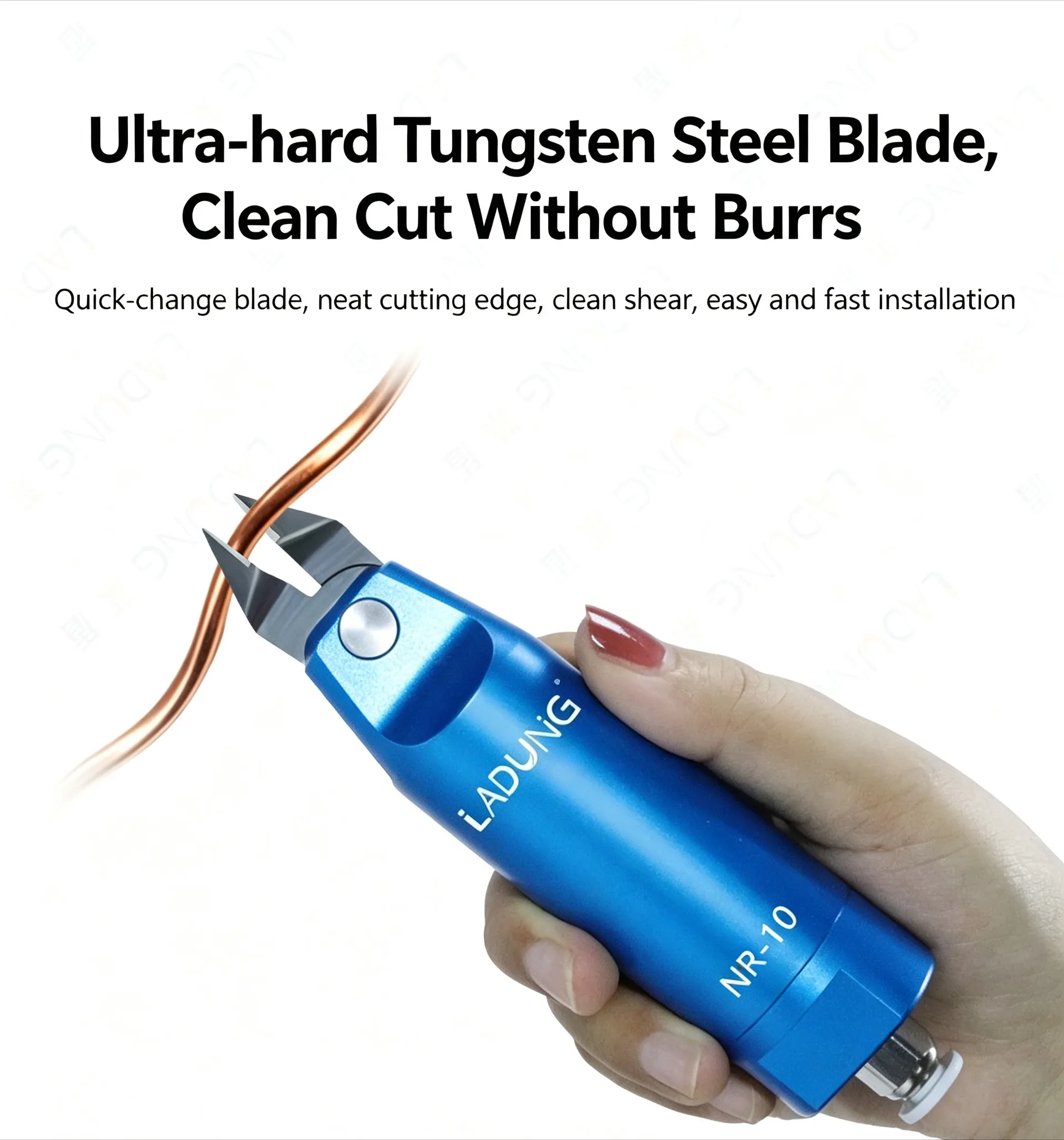 Air Nipper NR-10 Series Automated Pneumatic Cutter with Tungsten Steel Blade ZS4-40/ZS4S for Cutting Copper, Iron and Steel Wire