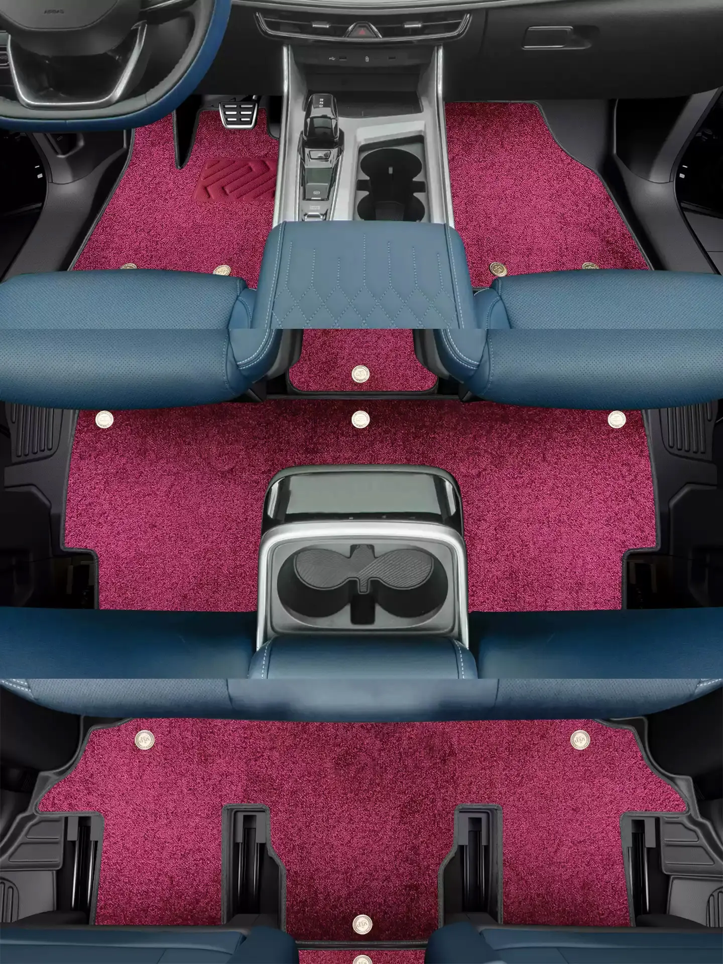 Left-Hand Drive Car Custom Fit Floor Mat For Geely Jiaji 6-Seat 2019-2026 Waterproof All-Weather Odorless Full Coverage Foot Mat