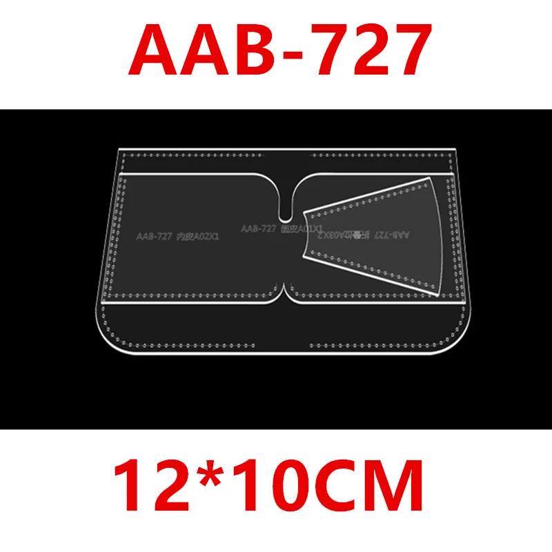 1SET porta carte modello in pelle acrilica/portamonete/modello frizione di grande capacità modello artigianale in pelle per la realizzazione di