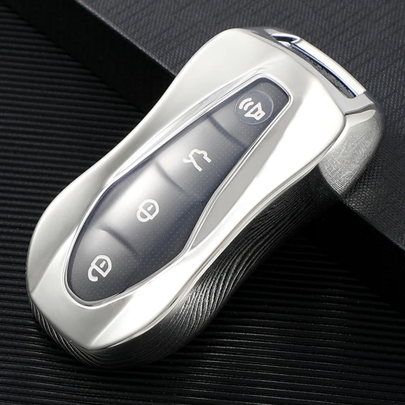 TPU Car Key Case Cover Protector Fob For Geely Atlas Pro Boyue Tugella Azkarra FY11 Emgrand GS X6 SUV EC7 Keychain Accessories