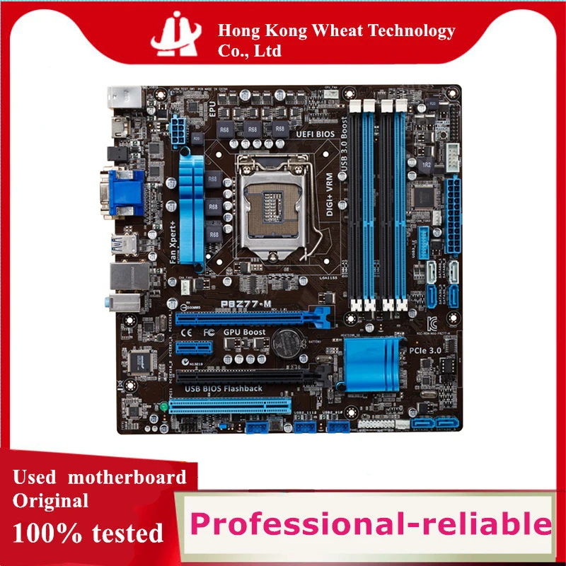 Used For Intel Z77 P8Z77-M motherboard original LGA 1155 DDR3 32GB USB2.0 USB3.0 SATA3 Desktop Mainboard