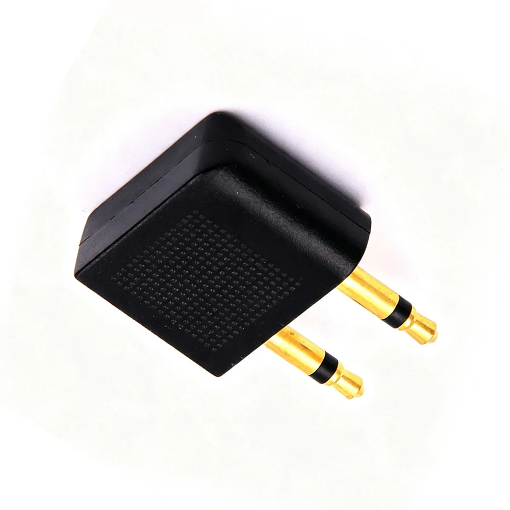 HOT 3.5mm Airline Airplane Earphone Headphone Headset Jack Audio Connector Plug Adapter for Airplane Travel Headphone Earphone