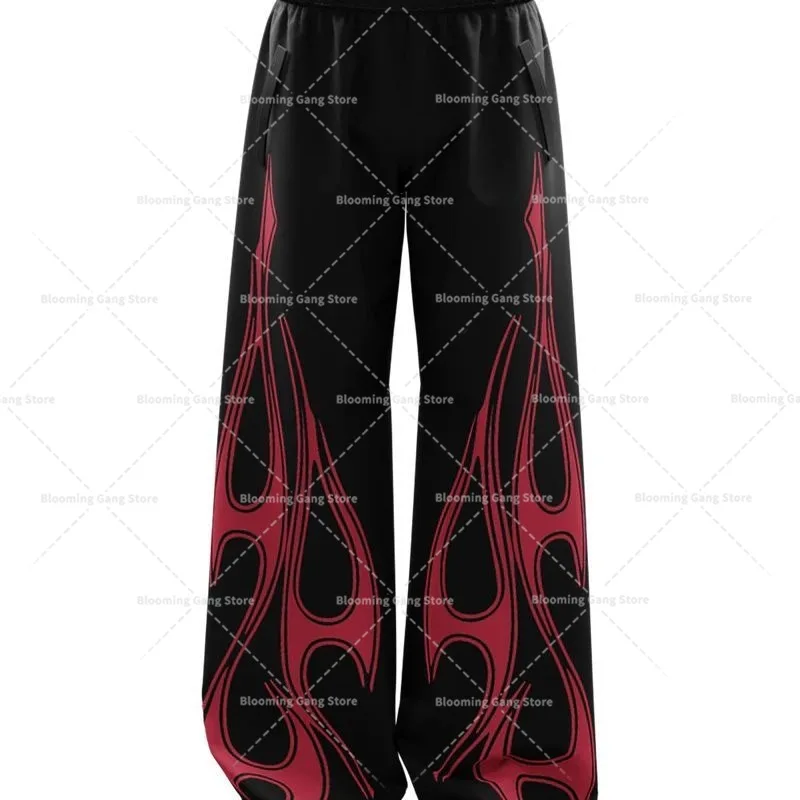 Abbigliamento da uomo ampio Design con motivo irregolare Pantaloni stile street vanguardista Pantaloni Stile versatile Primavera e autunno Stile caldo