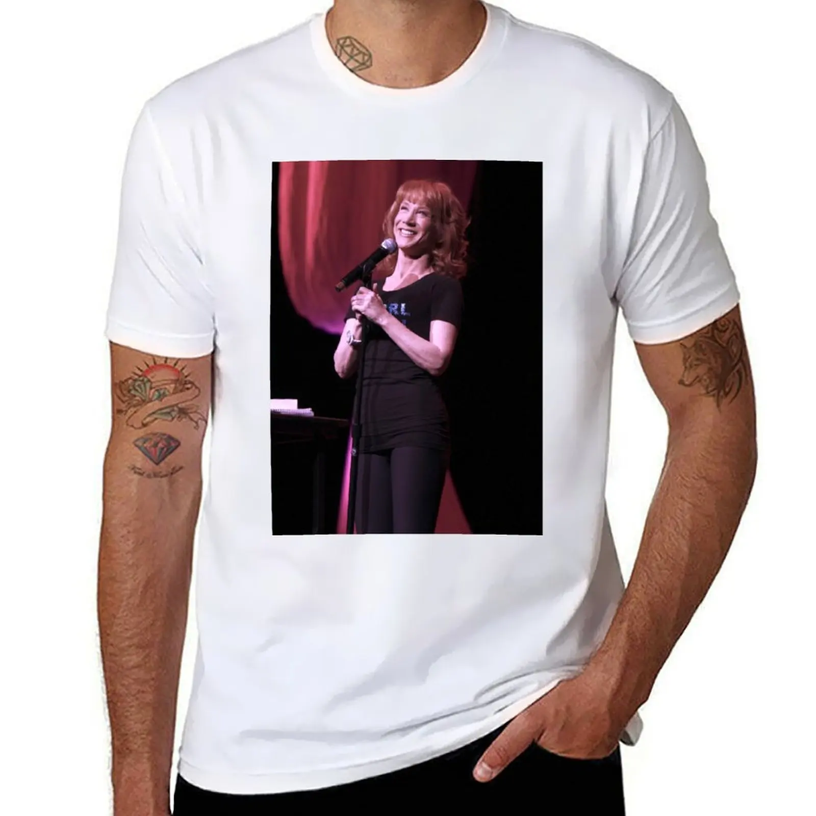 Kathy Griffin Photograph T-shirt Short sleeve tee shirts graphic tees customizeds Short sleeve tee men