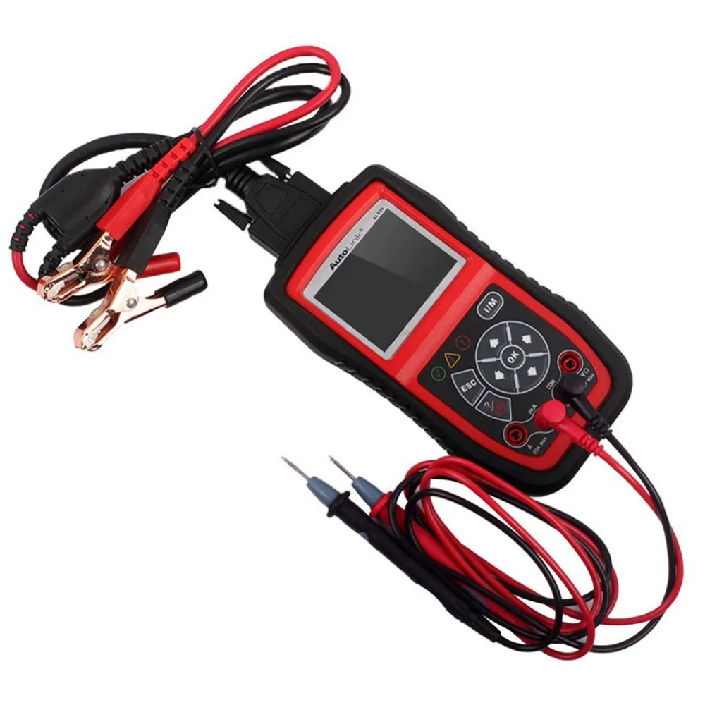 Autel AutoLink AL539B II scanner automotive Electrical Test Tool  2 car diagnostic code reader battery tester PK al539