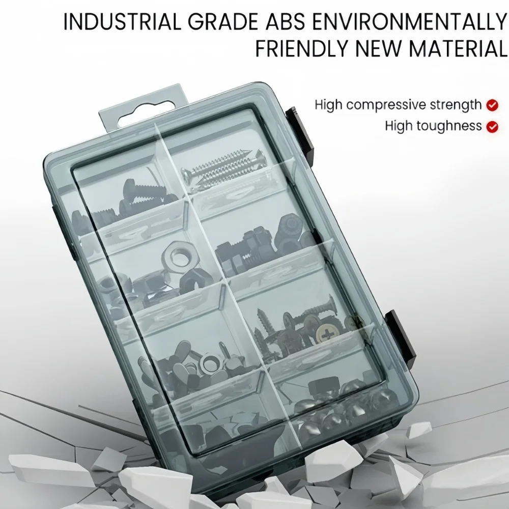 9-24 Grids Adjustable Organizer Storage Container Compartment Plastic Storage Box Component Screw Holder Case Display Container