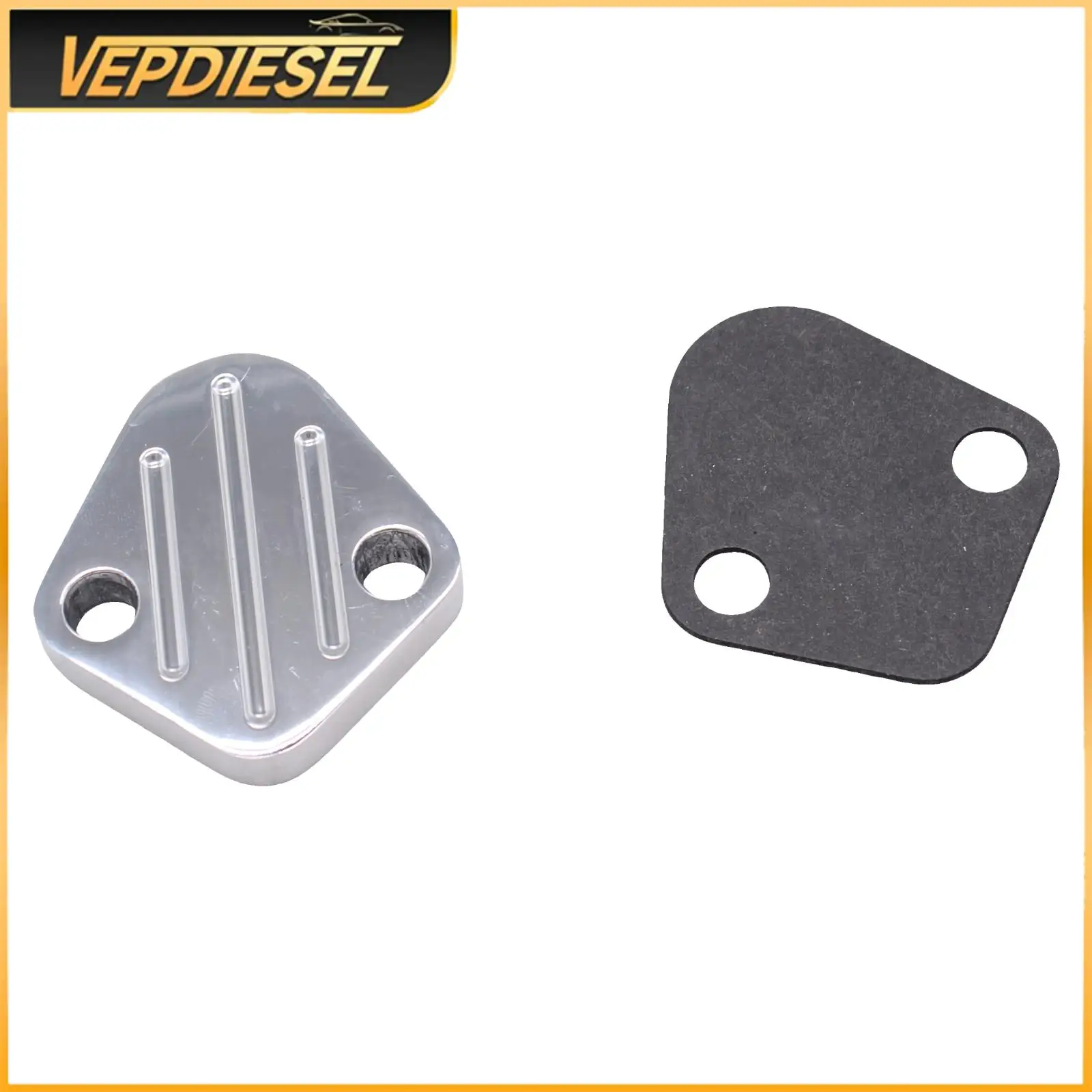 

1Set Polished Aluminum Fuel Pump Block Off Plate With Gasket For Small Block Ford 260 289 302 351W 260W 289W 302W Engines Parts