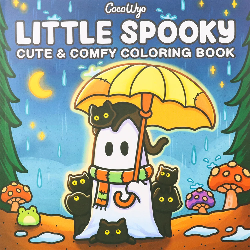 Halloween Spectre Coloring Book Spooky Cutie Coloring Book for Adults and Teen Featuring Adorable Creepy Creatures Painting Gift