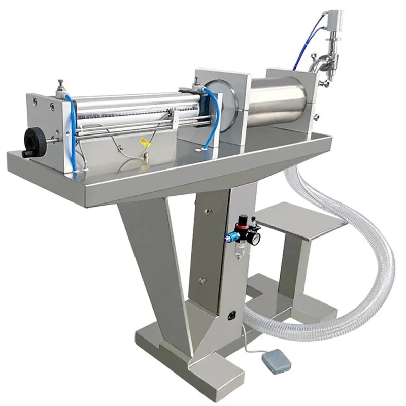 Floor-mounted pneumatic liquid filling machine