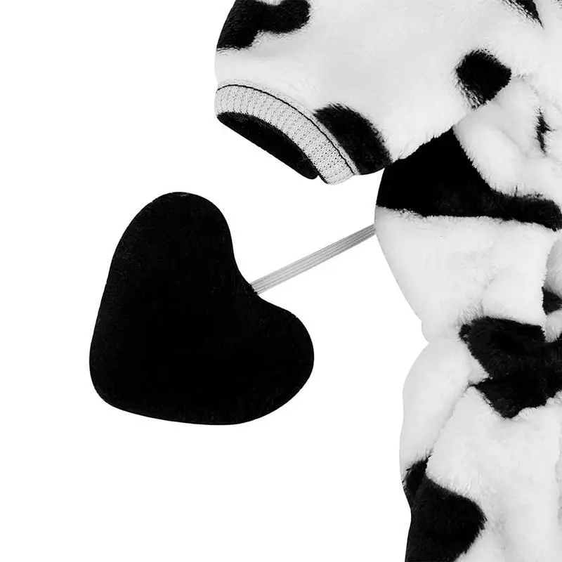 Halloween Dog Costume Cows Pet Dog Clothes For Small Breeds Dogs Pet Winter Comfortable Jumpsuits Puppy Cosplay Accessories For