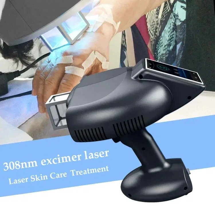 Mini 308nm Excimer Light Therapy System Blue 100% Guaranteed High Quality Nice Service Vitiligo Psoriasis Treatment 43x34x46cm