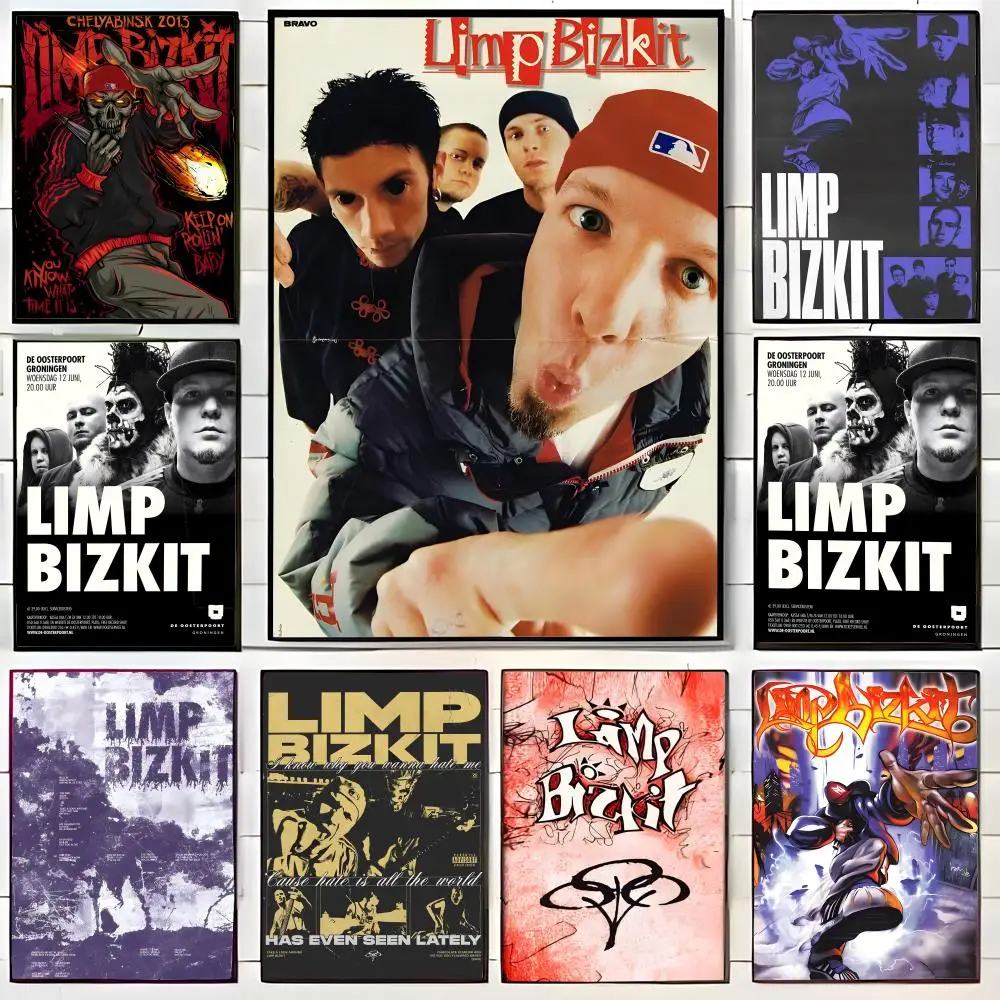 Nu-Metal-Band L-Limp Bizkit Poster, Wandkunstdruck, dekoratives Wandbild, Heimdekoration, Geschenk, ungerahmt
