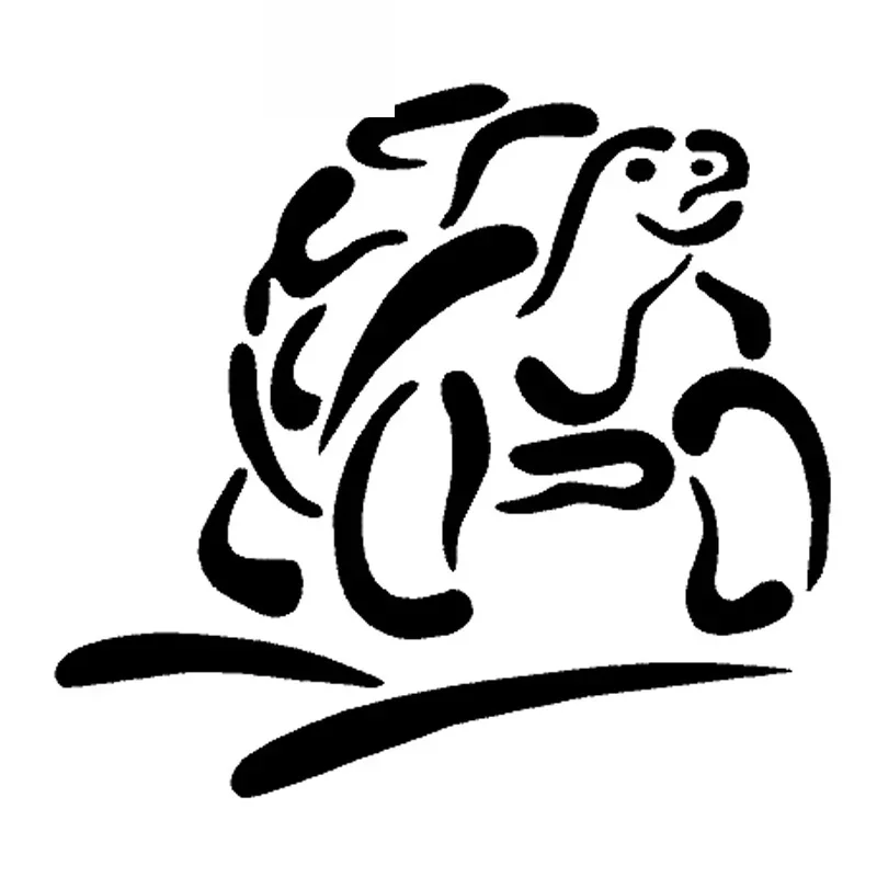 

Cartoon Tortoise Animal Decals High Quality Car Decoration Decals Personalized Pvc Waterproof Decals Black/white, 12cm *11cm