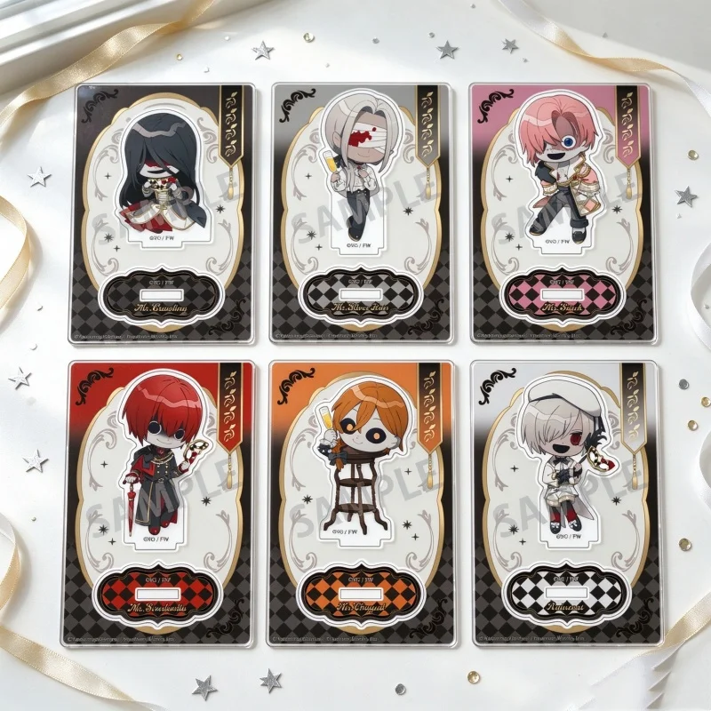 Homicipher Horror Anime Game Acrylic Stand Figure Keychain Adami Adashino/Mr. Scarletella/Mr. Silvair 10CM Bedroom Decoration