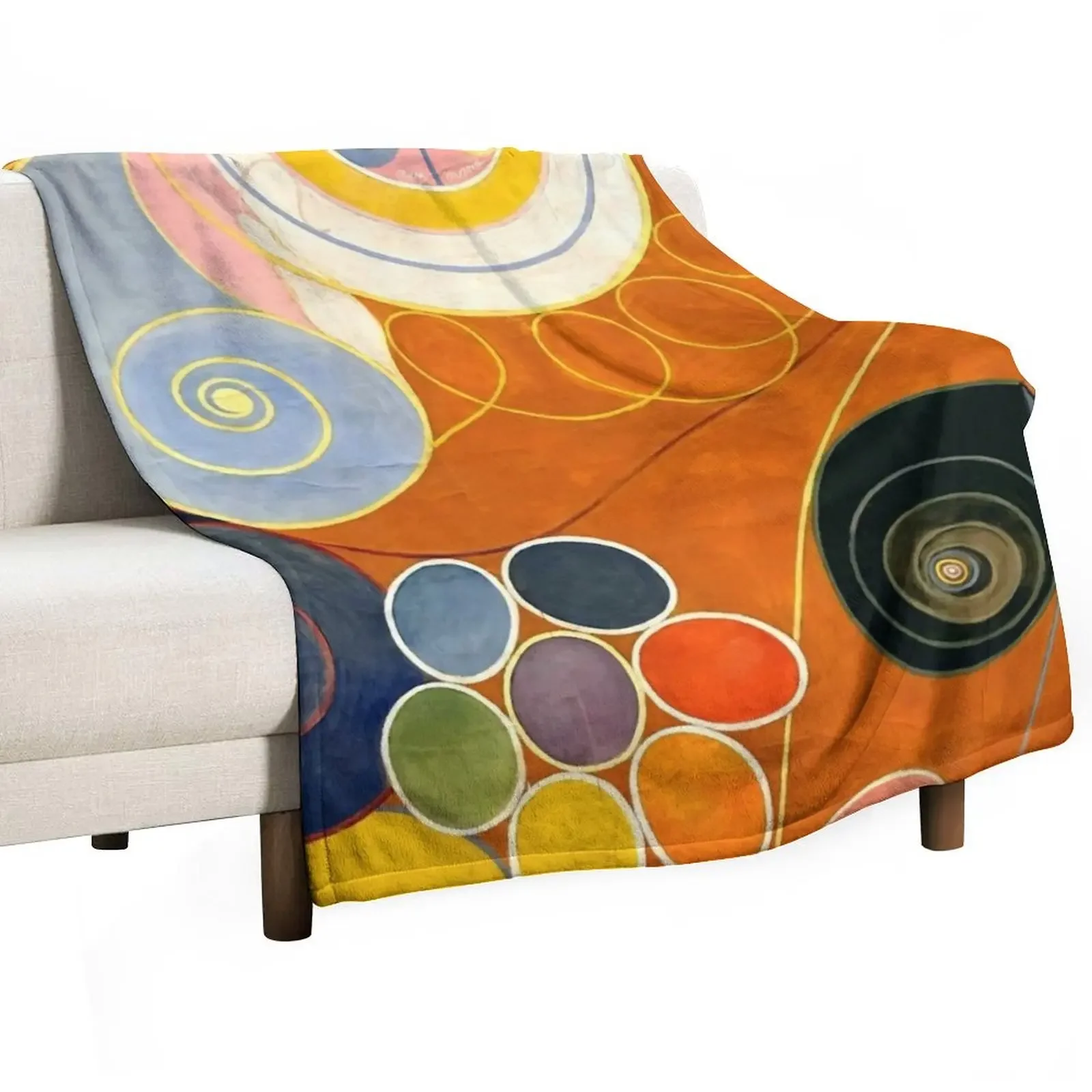 Hilma af Klint The Ten Largest, No. 03, Youth, Group IV Throw Blanket Furrys for sofa Flannel Fabric bed plaid Blankets