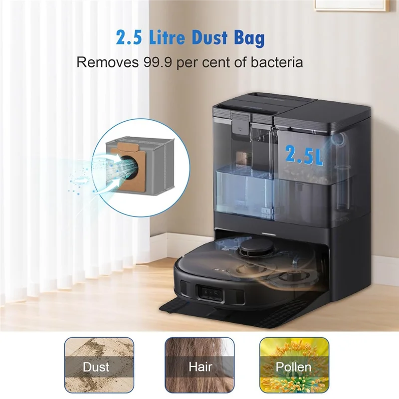 A39M Zubehör Kit für Eufy X10 Pro Omni Staubsauger Hauptseitenbürste Hepa-Filter Mopp Tuch Staubbeutel