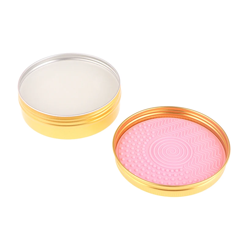 1Pcs Silicone Makeup Brush Cleaner Soap Pad Make Up Washing Brush Cosmetic Eyebrow Brushes Cleaner Tool Makeup Cleaning