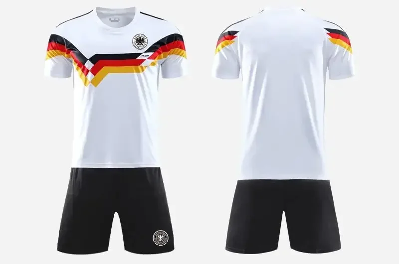 2024 European Cup Jersey Germany Home and Away Short-sleeved National Team Game Training Football Jersey Suit Men's 3D Printing