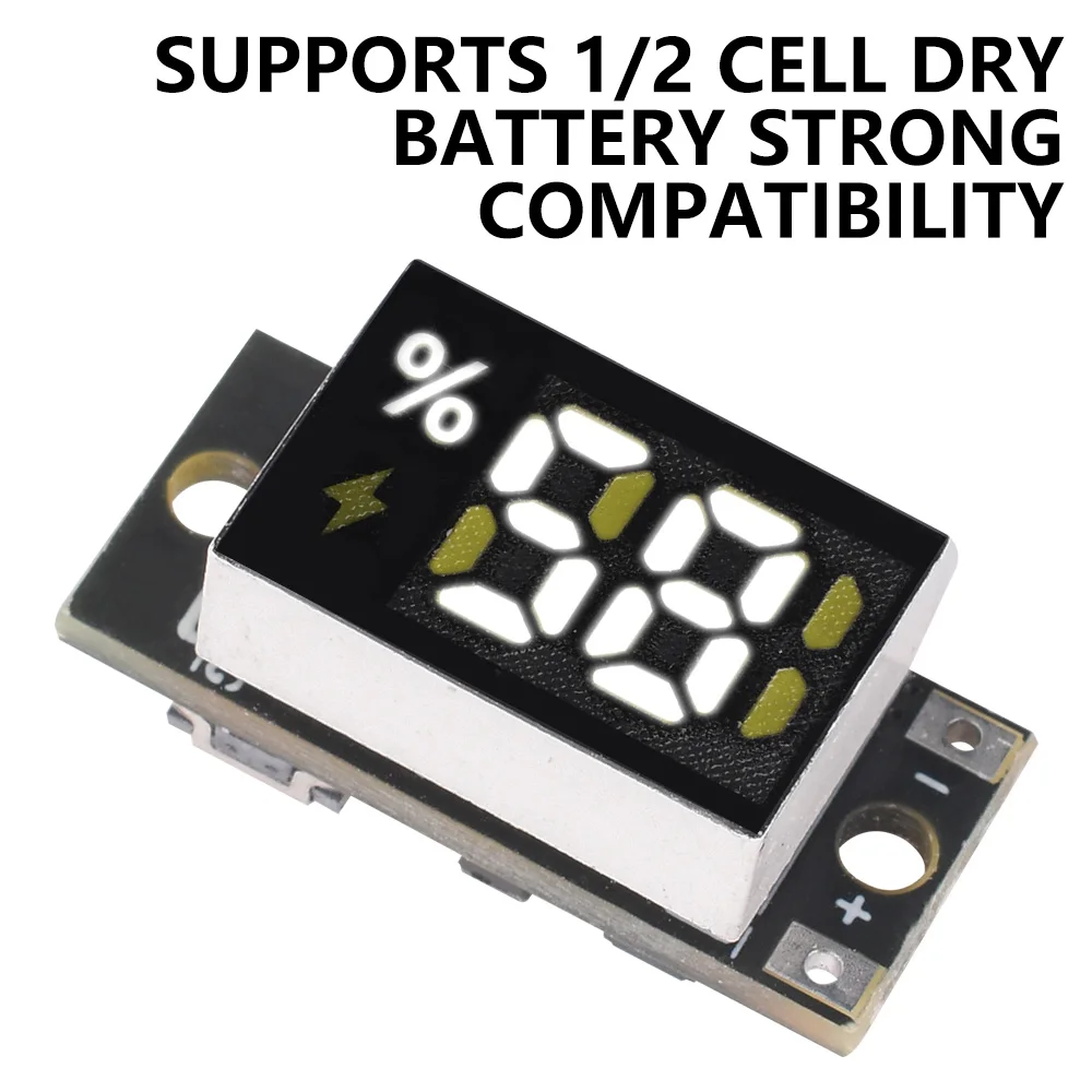 Mini-Batterie-Ladezustandsanzeigemodul 188-Segment-LED-Display Universelle Prozentanzeige für 1 oder 2 x 1,5V – Detail 8