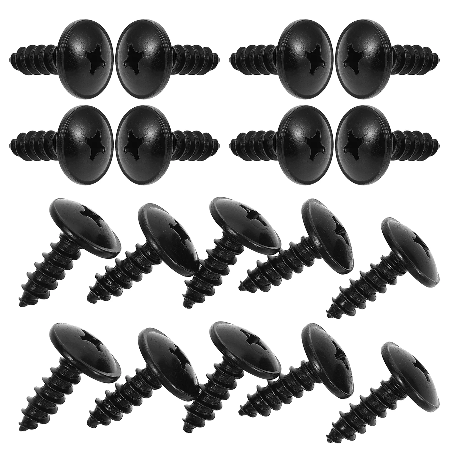 

YOSADIER 50pcs Self Tapping Car Plate Screws Bolts for Mud Flaps Liner Splash Shield Easy Installation Vehicle Auto Fasteners