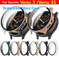 Coque en verre pour montre intelligente Garmin Venu 3 3S, housse de protection, pare-chocs, protecteur d'écran, accessoires de coque, Guatemala