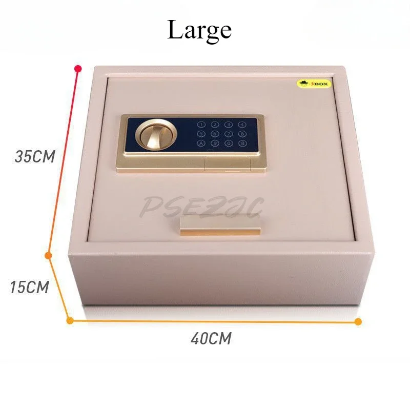 Small Household Safe Flip Up and Open Can Be Placed in Wardrobe Drawers Car Trunk Password Safe