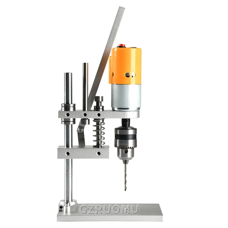 Imagem -03 - Portátil Mini Electric Bench Drill Desktop Bench Drill Velocidade Variável Máquina de Perfuração B12 Drill Chuck Perfuração de Madeira Pcb Drilling