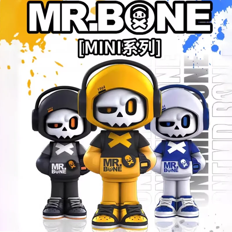 

Аутентичная мини-слепая коробка Mr Bone, новинка лета, крутая модная голова черепа, модная игрушка, украшение для стола, подарок-сюрприз, коллекционная фигурка