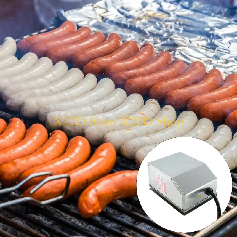 X22D 3 4RPM Slow Speed Barbecue Motor 110V Commercial Grade Untarnished Building Closed Housing For Even Cooking On BBQ
