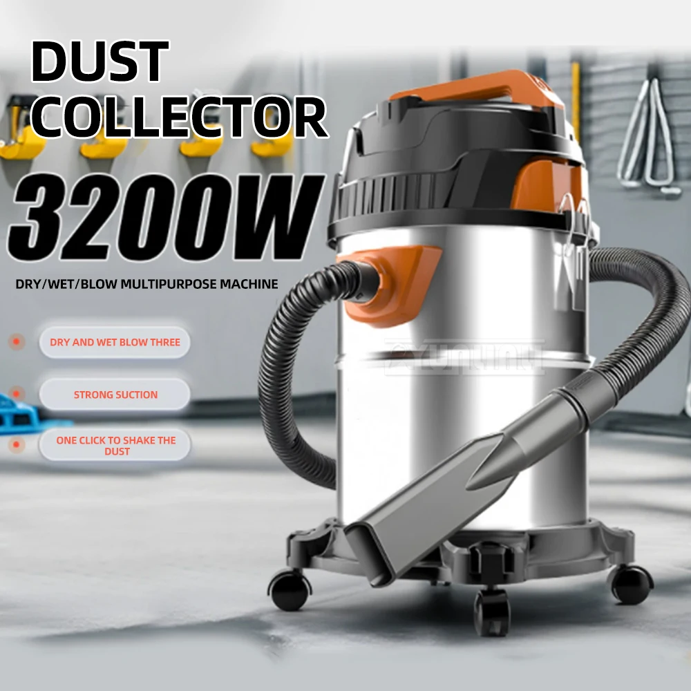 40L Industrial Vacuum Vleaner Wet and Dry Vacuum Cleaner Potente Strong Suction Cleaning Machine