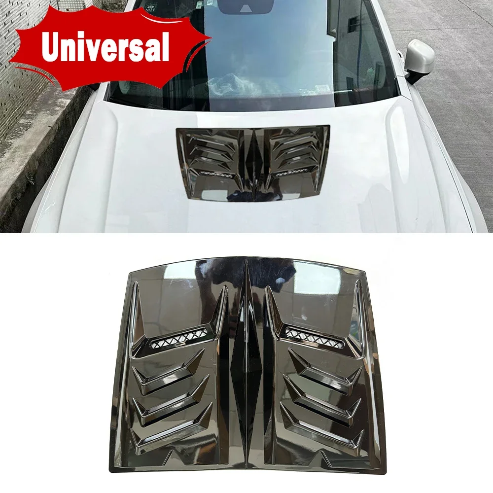

Front Engine Hood Decorative Cover Universal Fake Air Flow Intake Vent Sticker Plastic Air Outlet Bonnet Cover Accessories