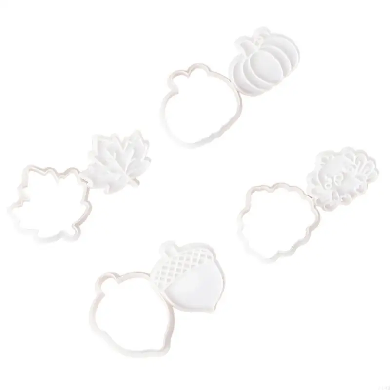 F19B Holiday Cookie Cutters Set For Thanksgiving Feature Festival And Ergonomic Designs For Effortlessly Baking