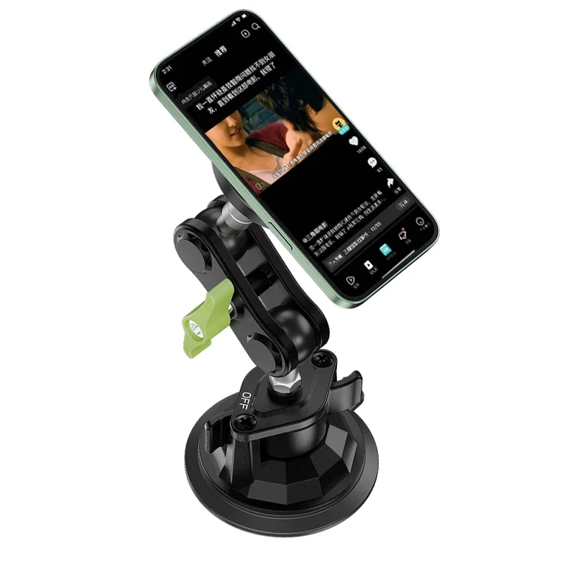 Suporte do telefone do carro montagem magnética forte adesivo pegajoso ventosa painel 360 rotação anti-shake para iphone 16 15 14 13