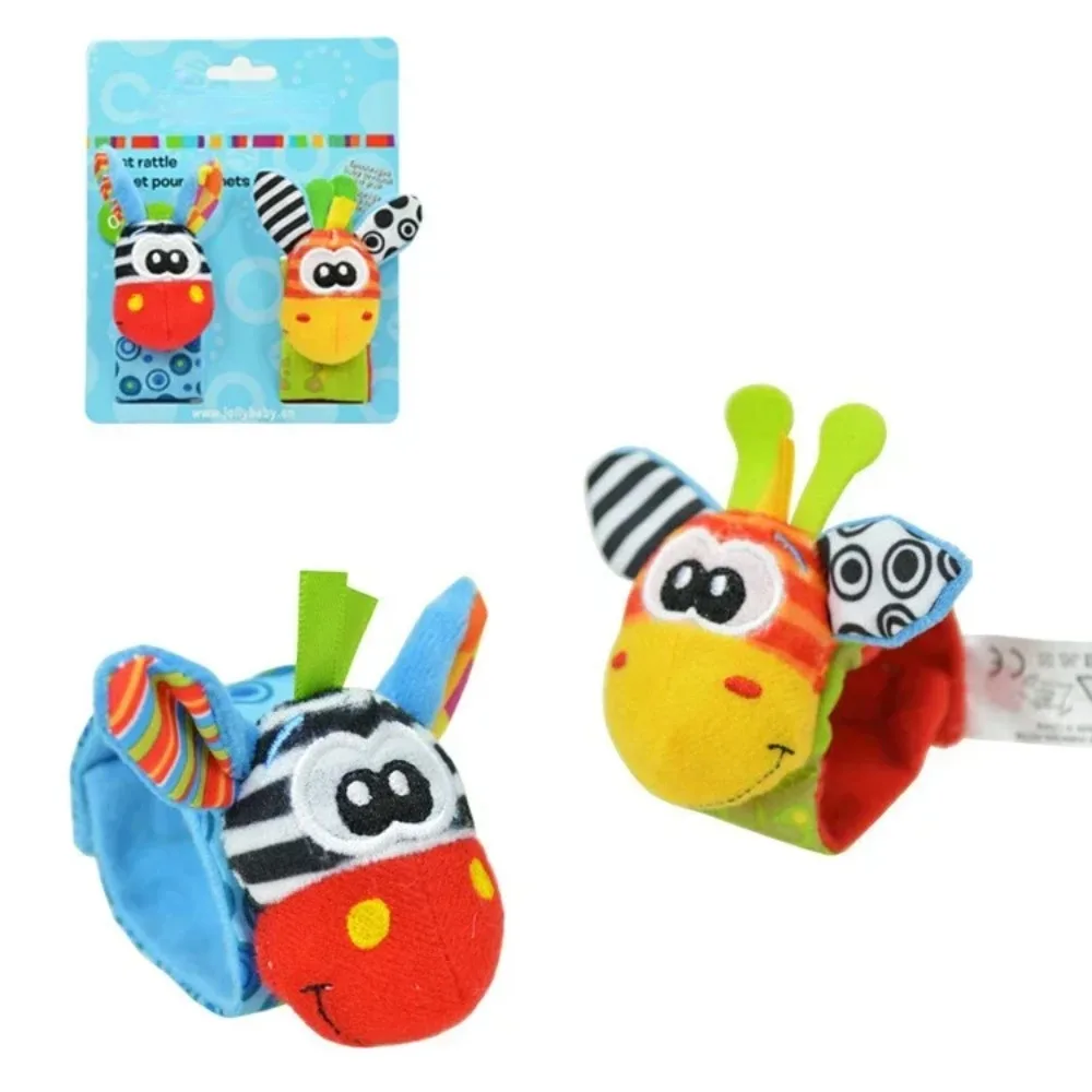 New Baby Drummer Toy Cute Plush Animal Wrist Drummer Foot Search Socks 0-24 Months Male Baby Girl Newborn Gift