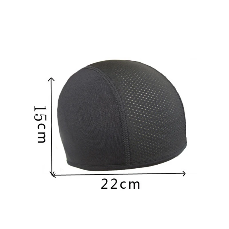 Elastická čepice čepice stretchable pod helma unisex jízdní kolo bicykl černá cyklistika motorka outdoorové lebka UV ochrana