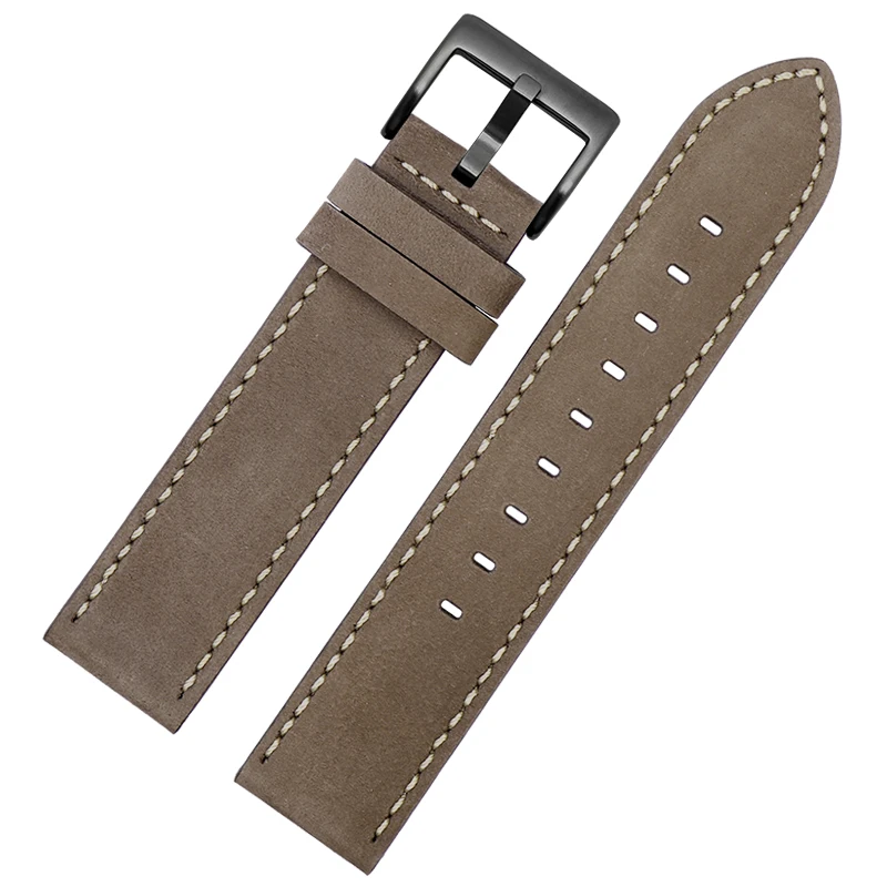 Pulseira de relógio de couro vintage para pulseira Timex masculina, pulseira de couro fosco, alta qualidade, 20mm, 22mm, T49905, T49963 Series