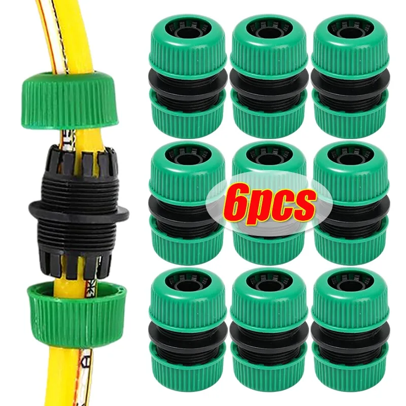 6/1PCS Flexible Hose Connector Universal Quick Connect Water Pipe Fittings Extension Connectors For Garden Irrigation Wholesale