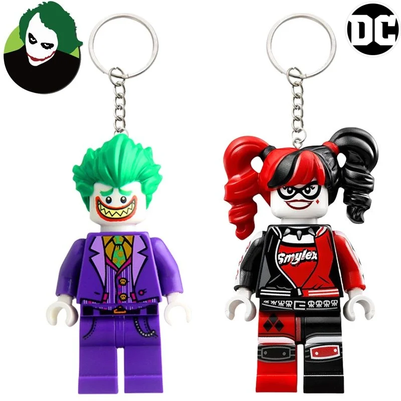 

Модный универсальный портативный брелок-подвеска DC Joker с милым креативным аниме-рисунком, фигурка-конструктор, игрушка, подарок