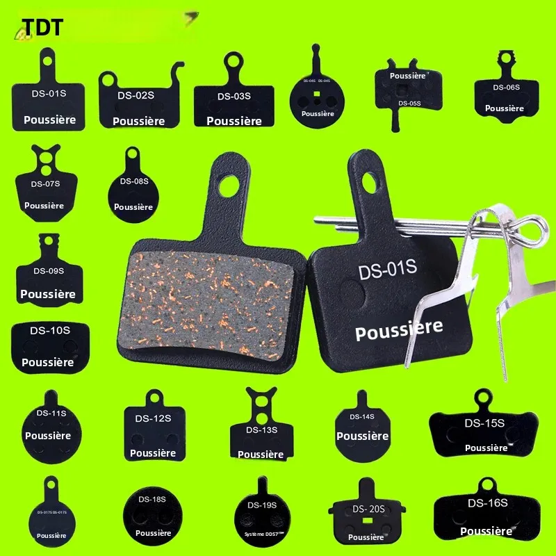 DUST 1 Set de plaquettes de frein à disque hydraulique semi-métalliques pour vélo de montagne VTT, pièces pour SHIMANO XT XTR M315 SRAM Avid BB5 BB7 E1 E3