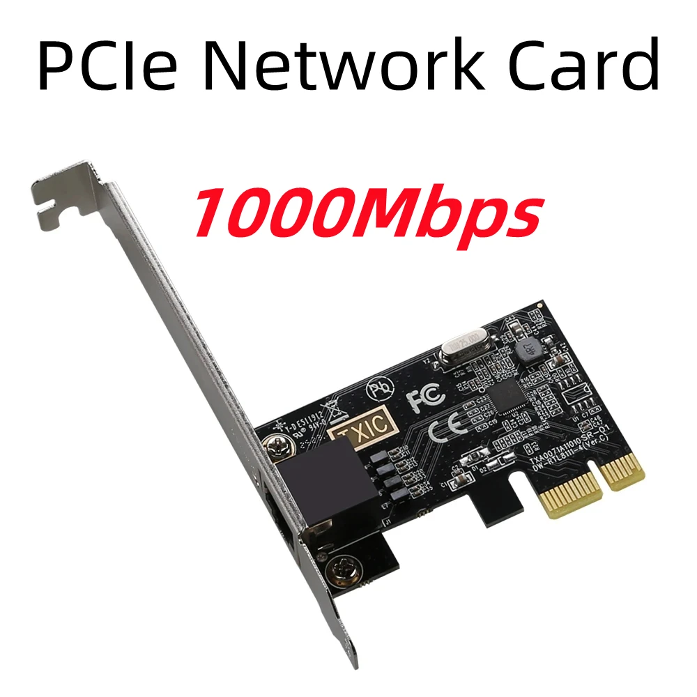 

Переходник PCIE X1 на RJ45, 10/100 Мбит/с, PCI Express