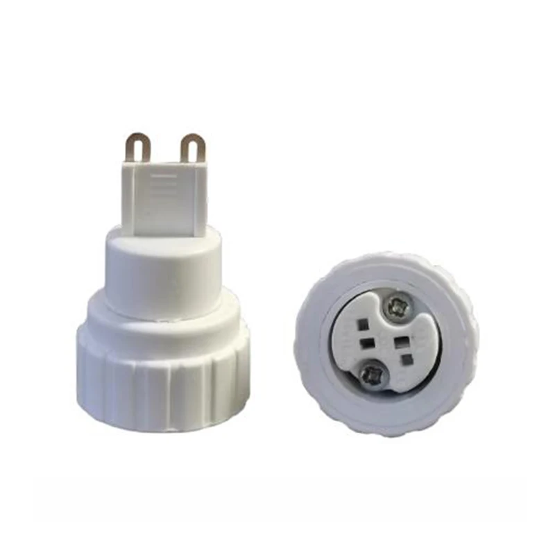 1PCS G9 to MR16 Ceramic Base Light Lamp Holder Converter Screw Bulb Socket Adapter LED Saving Light Halogen Lamp Base White