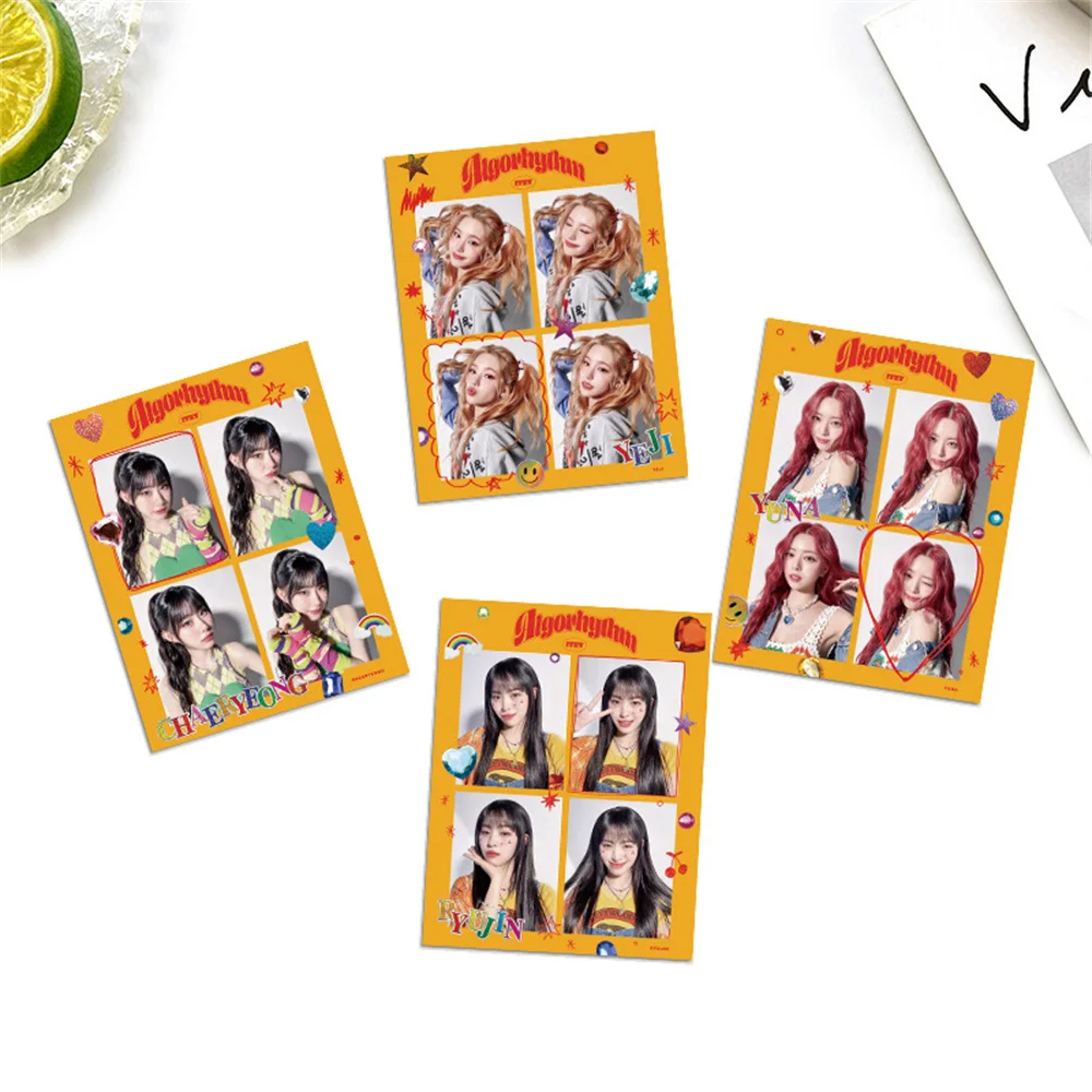 Kpop ITZY Album Algorhythm Lucky Card 4 pz/set Yuji Ryujin Double Sides stile coreano Special LOMO Card Fans Collection Gift