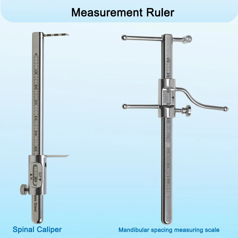 

1Pc Dental Sliding Caliper Stainless Steel Implant Measuring Gauge Ruler Chin Indicator Orthodontic Dentist Instrument