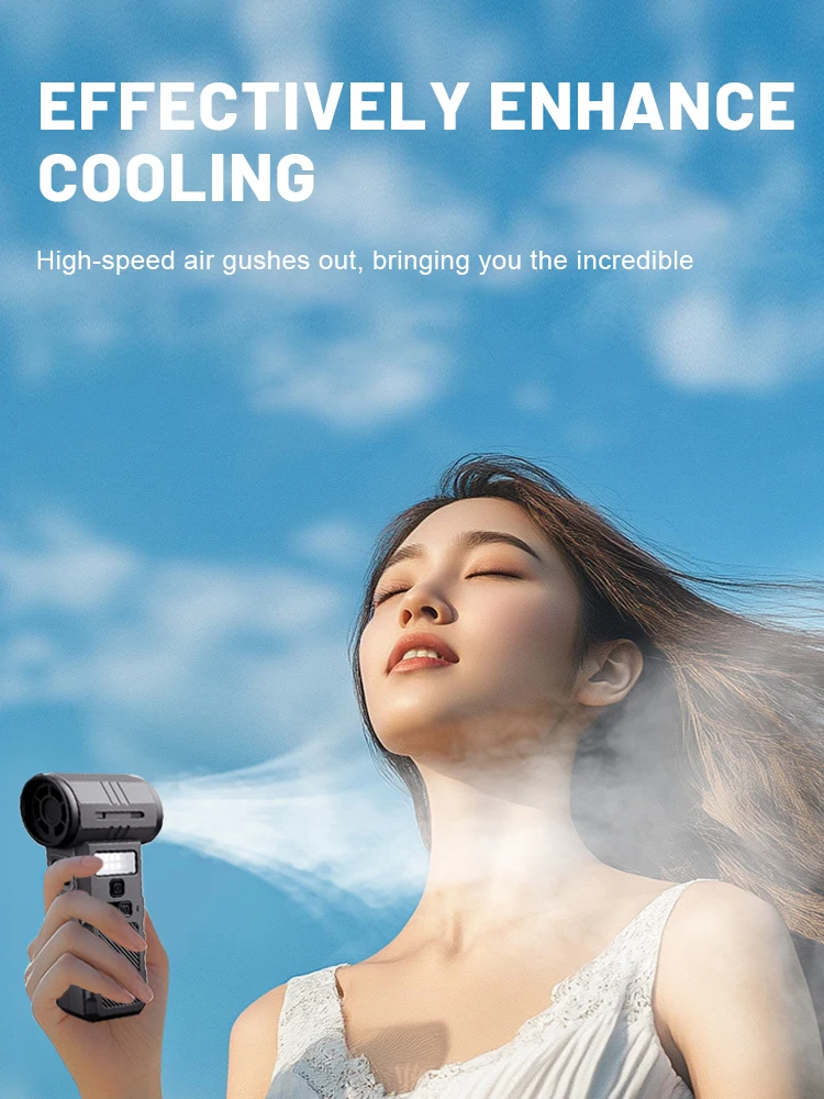 

Powerful 800000 RPM Violent Fan Strong Dust Blower Mini Turbo Jet Fan Rechargeable 58m/s Turbo Fan Powerful Blower for Cleaning