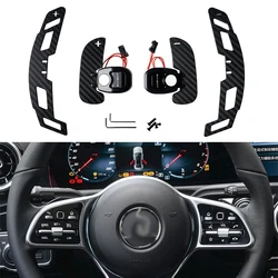 Magnetic Car Carbon Fiber Magnetic Paddle SHifter Steering Wheel Shifting Paddles Extender for Mercedes Ben