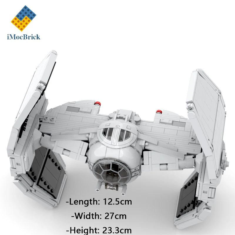 935 Pcs Mocs Sets Star Movie Spaceship Model Bricks TIE/ad  v1 Advanced Prototype Starfighters Kits Builidng Blocks Fighter Toys