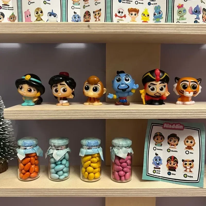 Disney Doorables Zestaw zabawek Piękna i Bestia Król Lew Simba Aladyn Moana Figurka anime Kreskówka Lalka ze szklanymi oczami Prezenty dla dzieci