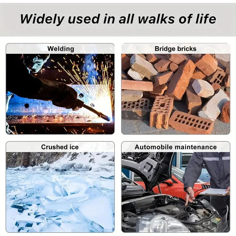 2 قطعة عالية الكربون الصلب إزالة الصدأ لحام الخبث المطرقة كهربائي الربيع مقبض لحام المطرقة لحام الخبث التقطيع المطرقة أداة